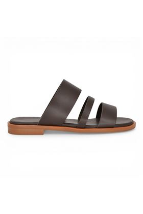 Ciabatta donna Frau in pelle colore testa di moro. FRAU | 86M0-TESTA DI MORO